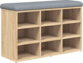 vidaXL Zapatero Roble Sonoma 82x32x50 Cm Madera De Ingenier&iacute;a Vidaxl