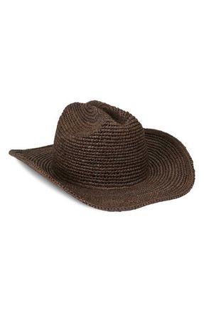 Lack of Color Raffia Cowboy Hat in Coco at Nordstrom, Size Medium