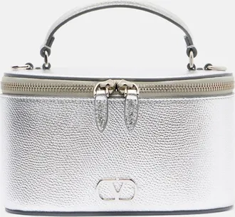 Valentino Garavani Borsa a tracolla VLogo Mini in pelle metallizzata