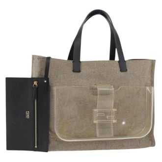 Fendi Pre-owned Mamma Baguette Tote Bag - Dames - Pre-owned - Beige - Maat: ONE Size