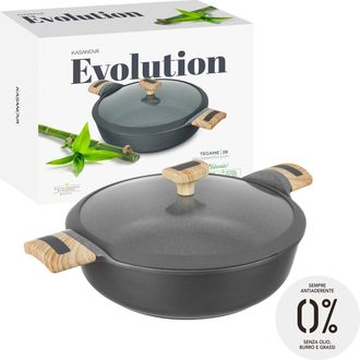KASANOVA Tegame 28 cm con coperchio Evolution