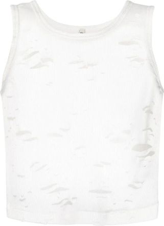 R13 Casual Tanktop - Dames - Tops zonder mouwen - Beige - S - Katoen - Tops