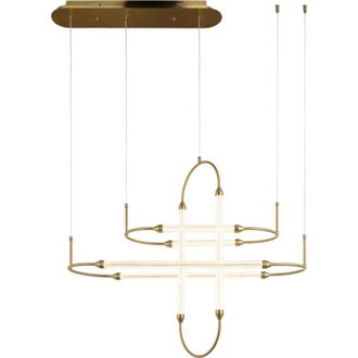 OEM Steam Brass - L&aacute;mpara Colgante Led 80cm