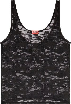 Diesel Lily-Utlt Tanktop - Dames - Tops - Zwart - Maat: L Nylon
