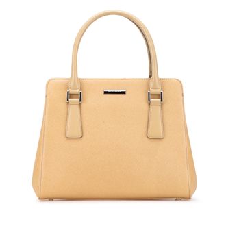 Burberry Tweedekans Leren Handtas