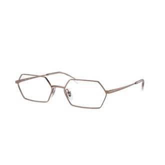 Ray-Ban Glasses, unisex, Brown, 54 MM, Stylish Eyeglasses in Yellow Color