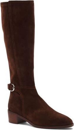 Aquatalia Roksana Weatherproof Knee High Boot in Brandy Suede at Nordstrom Rack, Size 8.5