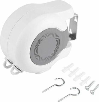 OEM Tendedero Doble, Tendedero Retr&aacute;ctil, Tendedero De Pared Para Exteriores Con Cuerda Doble Ajustable