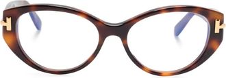 Tom Ford Eyewear Occhiali ovali - Marrone