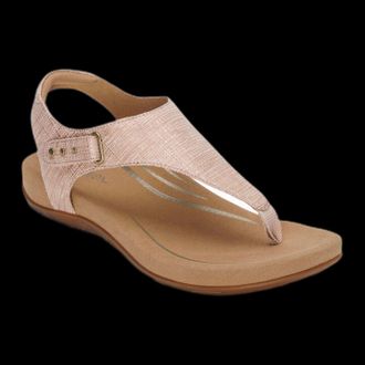 Aetrex Womens Ellie Sandal In Blush