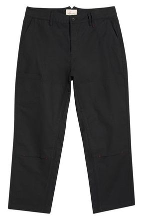 Imperfects Courier OG Fit Cotton Canvas Chore Pants in Obsidian at Nordstrom, Size 40