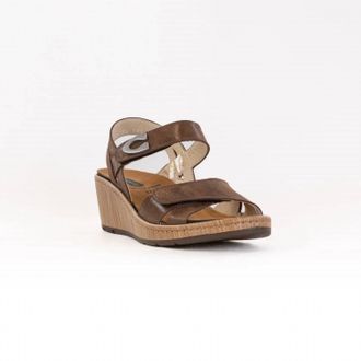 Wolky Womens Sanibel Wedge Sandal In Cedar Brown