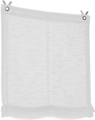 Kutti Heimtextilien Raffrollo »Celtic« mit Hakenaufhängung freihängend halbtransparent, Polyester, Hakenaufhängung