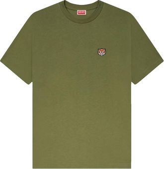 Kenzo Happy Tiger Embroidered Cotton T-Shirt, Size XX-Large