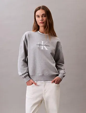Calvin Klein Relaxed badstof sweatshirt met monologo