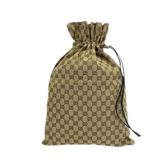Gucci Pre-owned Bucket Bags, female, Brown, Size: ONE SIZE Pre-owned GG Canvas Leather 2way Handbag