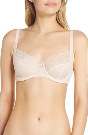 Natori Statement Underwire Bra in Cameo Rose/Cashmere at Nordstrom, Size 36Ddd