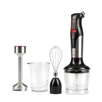 Girmi Girmi Mx3900 Licuadora Batidora De Inmersi&oacute;n 800 W Negro, Acero Inoxidable, Transparente