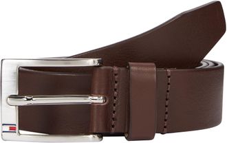 Tommy Hilfiger Mens New Aly Leather Belt, Brown (Testa Di Moro), 39.4 inches
