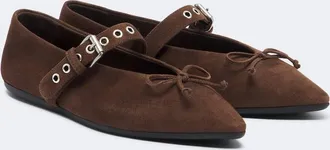 Miu Miu Suede ballet flats