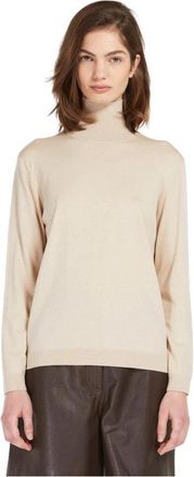 Max Mara Kiku Turtleneck - Dames - Coltruien - Beige - XL - Truien & Vesten