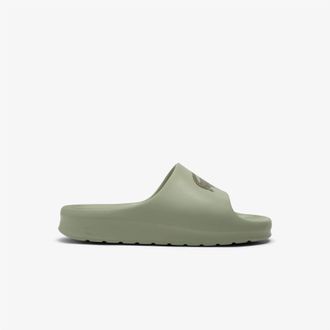 Lacoste Heren Lacoste Serve 2.0 Slippers in Khaki