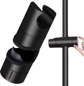 OEM Soporte Para Ducha Sin Taladrar - Jinfgerne - Negro Elegante - Ajustable De 45 A 63,5 Cm - Giro De 360&deg;