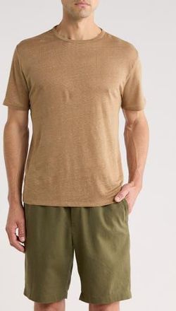 Vince Linen T-Shirt in Caramel Desert at Nordstrom Rack, Size Xx-Large