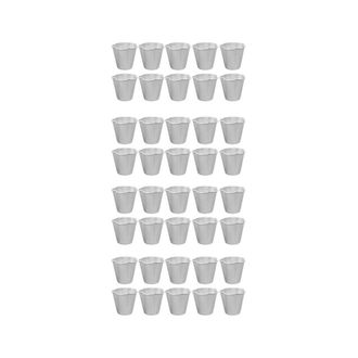 OEM 40 Moldes De Aleaci&oacute;n De Aluminio Con Forma De Flor De Cinco P&eacute;talos Para Tartaletas De Huevo, Mousse, Pasteles Y Gelatinas Caseras