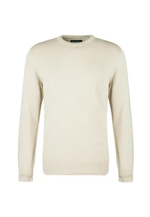 Barbour MKN0932 Mens Mist Pima Cotton Crew Neck Sweater (UK, Alpha, XXL, Regular, Regular, Mist)