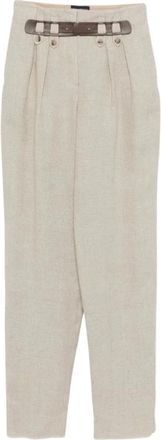 Emporio Armani Tapered Broeken - Dames - Broeken - Beige - M - Broeken