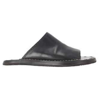 Chlo&eacute; See by Chlo&eacute; Studded Slide Sandalen in Zwart Leer