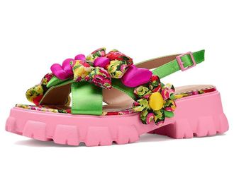 Blue by Betsey Johnson Jeromy Womens Sandals Green Floral : 9.5 M, Synthetic