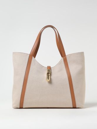 Furla Borsa XL Goccia Furla in canvas e pelle