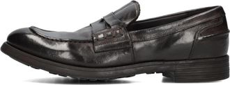 Officine Creative Bruin leren heren loafers kroniek - Heren - Loafers - Bruin - 42 EU - Leer - Schoenen