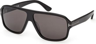 Tom Ford Zonnebrillen - Heren - Zonnebrillen - Zwart - 63 MM - Accessoires
