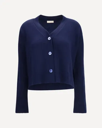 Verybusy Cashmere V-neck buttoned Cardigan Female L
