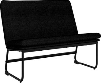 vidaXL Banco De Tela Negro 100x75x76 Cm Vidaxl