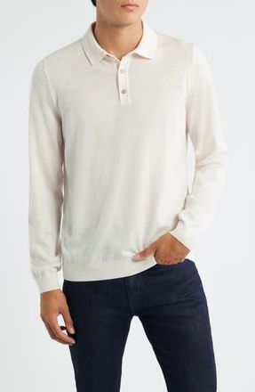 BOSS Lancione Wool Polo Sweater in Open White at Nordstrom Rack, Size Large