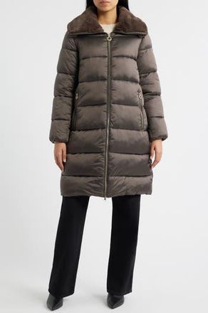BCBGeneration Missy Nylon Puffer Coat in Mocha at Nordstrom Rack, Size X-Small
