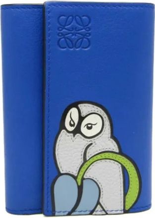 Loewe unisex, Pre-owned, Blauw, Maat: ONE Size Leer