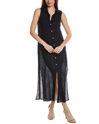 Bella Dahl Side Slit Duster Linen-Blend Dress