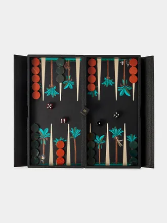 Alexandra Llewellyn On Safari: Monkey Leather Travel Backgammon Set