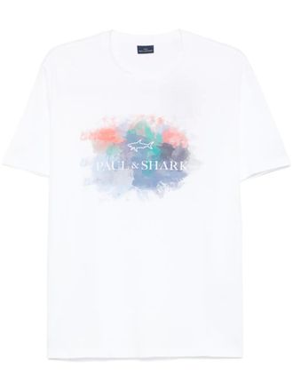 Paul & Shark logo-print T-shirt - White