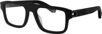 Philipp Plein Stijlvolle Optische Brillen - Heren - Brillen - Zwart - 53 MM - Accessoires