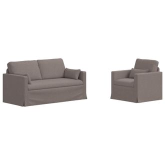 vidaXL Set Di Divani 2 Pz Talpa Tessuto Vidaxl