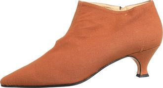 Dolce & Gabbana Brown Suede Ankle Boots Womens Shoes (Pre-Owned)