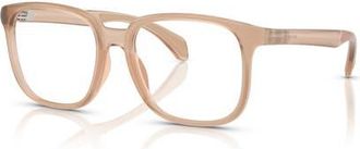 Moncler 53mm Square optical glasses in Beige at Nordstrom