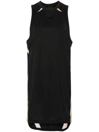 Yohji Yamamoto Jurk met print - Zwart