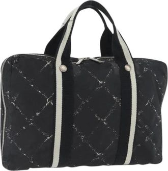 Chanel Pre-owned Vintage Nylon Handtas - Dames - Vintage Handtas - Zwart - ONE Size - Nylon - Vintage